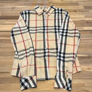Burberry Women’s Brit Nova Check long Sleeve Shirt - Size L